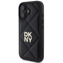 Etui DKNY Quilted Stack Logo na iPhone 16 - czarne