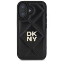 Etui DKNY Quilted Stack Logo na iPhone 16 - czarne