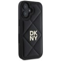 Etui DKNY Quilted Stack Logo na iPhone 16 - czarne