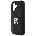 Etui DKNY Quilted Stack Logo na iPhone 16 - czarne