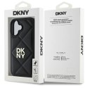 Etui DKNY Quilted Stack Logo na iPhone 16 - czarne