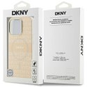 Etui DKNY Repeat Texture Pattern & Stripe MagSafe na iPhone 16 Pro - różowe