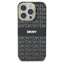 Etui DKNY Repeat Texture Pattern With Stripe na iPhone 16 Pro Max - czarne