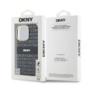 Etui DKNY Repeat Texture Pattern With Stripe na iPhone 16 Pro Max - czarne