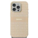 Etui DKNY Repeat Texture Pattern With Stripe na iPhone 16 Pro Max - różowe