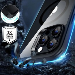 Etui ESR Classic Hybrid Halolock MagSafe + szkło hartowane na iPhone 16 Pro Max - przezroczyste z czarną ramką