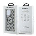 Etui Karl Lagerfeld IML Monogram Karl & Choupette Head MagSafe na iPhone 15 Pro Max - czarne