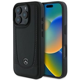 Etui Mercedes Leather Urban na iPhone 16 Pro Max - czarne