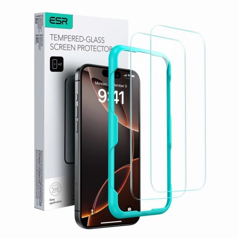 Szkło hartowane ESR Tempered Glass na iPhone 16 Pro (2 szt.)