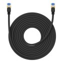 Kabel sieciowy w oplocie kat. 7 Baseus Ethernet RJ45, 10Gbps, 15m (czarny)