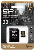 Silicon Power Karta pamięci microSDHC High Endurance 32GB V30 UHS-1 U3 A1 24/7 + ADAPTER microSD-SD