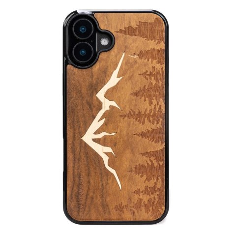 Drewniane Etui Bewood do iPhone 16 Plus GÓRY IMBUIA