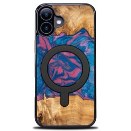 Etui Bewood Unique do iPhone 16 - Neons - Vegas z MagSafe