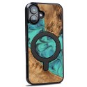 Etui Bewood Unique do iPhone 16 Plus - Turquoise z MagSafe