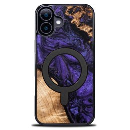 Etui Bewood Unique do iPhone 16 Plus - Violet z MagSafe