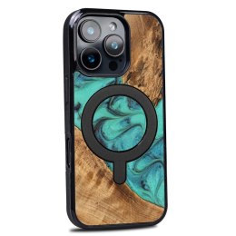 Etui Bewood Unique do iPhone 16 Pro - Turquoise z MagSafe