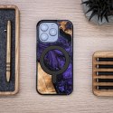 Etui Bewood Unique do iPhone 16 Pro - Violet z MagSafe