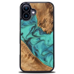 Etui Bewood Unique do iPhone 16 - Turquoise