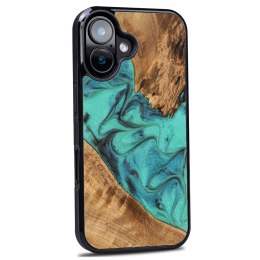 Etui Bewood Unique do iPhone 16 - Turquoise