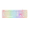 Klawiatura Gamingowa Havit KB876L RGB (biała)