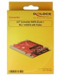 Delock Adapter SATA 22PIN ->M.2 NGFF / MSATA z ramką