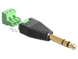 Delock Adapter TERMINAL BLOCK 3PIN-JACK