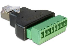 Delock Adapter TERMINAL BLOCK 8PIN-RJ45