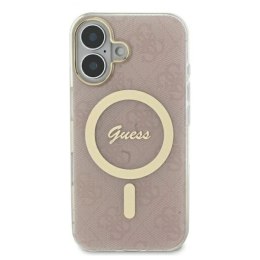 Etui Guess IML 4G MagSafena iPhone 16 Pro - różowe