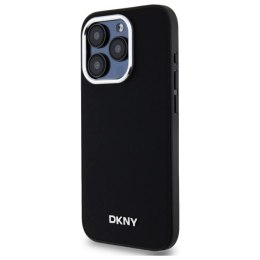 Etui DKNY Plain Logo MagSafe na iPhone 15 Pro Max - czarne