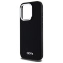 Etui DKNY Plain Logo MagSafe na iPhone 15 Pro Max - czarne