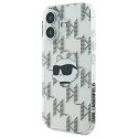 Etui Karl Lagerfeld IML Choupette Head Electroplated na iPhone 16 - przezroczyste