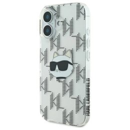 Etui Karl Lagerfeld IML Choupette Head Electroplated na iPhone 16 - przezroczyste