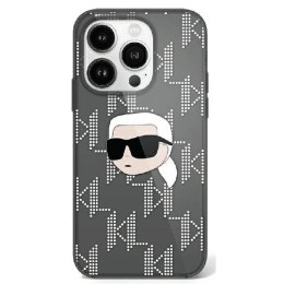 Etui Karl Lagerfeld IML Karl Head Electroplated na iPhone 16 Pro Max - czarne