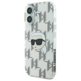 Etui Karl Lagerfeld IML Karl Head Electroplated na iPhone 16 - przezroczyste