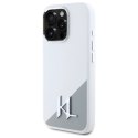 Etui Karl Lagerfeld Silicone Initial Logo na iPhone 16 Pro Max - białe