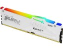 Pamięć RAM Kingston Fury Beast White RGB 32GB (2x16GB) DDR5 6000MHz