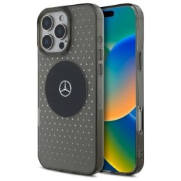 Etui Mercedes MB Case Star Pattern na iPhone 16 Pro - czarne