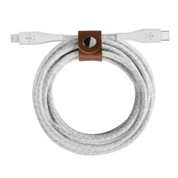 Belkin Kabel MFi USB-C Lightning Duratek oplot 1,2m biały