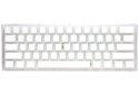 Biała mini klawiatura do gier Ducky One 3 Aura, RGB LED - MX-Speed-Silver (US)