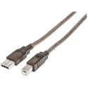 Kabel USB 2.0 aktywny USB-A na USB-B M/M 11m