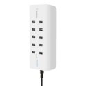 10-PORT USB-CHARGING STATION/120W 2.4A PER PORT WHITE