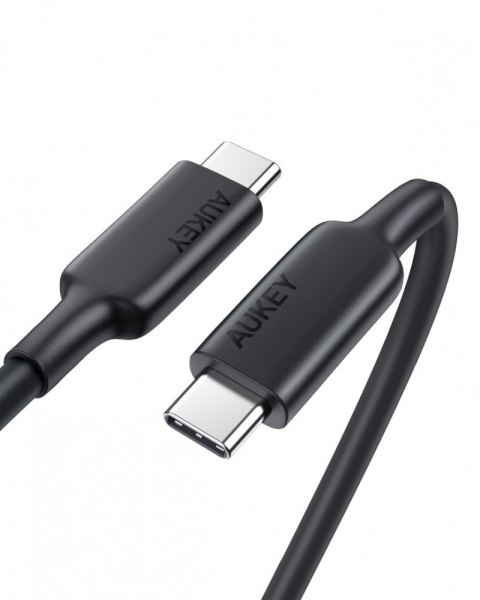 AUKEY CB-CD23 Ultraszybki kabel USB C - USB C | 1m | TPE | 100W | 5A 20V | 4K60Hz | 10Gbps