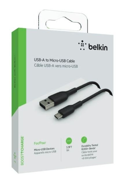 Belkin Kabel USB-A micro USB PVC 1m czarny