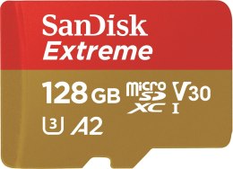 SANDISK EXTREME microSDXC 128 GB 190/90 MB/s A2