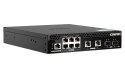 Qnap QSW-M2106PR-2S2T, 6 port 2.5Gbps, 2 ports 10GbE SFP+, 2 ports 10GbE RJ45, max PoE up to 310W, managed switch, half-rackmoun