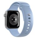 Puro "ICON" Silicone watchband for Apple Watch 42-44-45-49mm, light blue