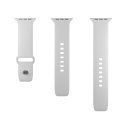 Puro "ICON" Silicone watchband for Apple Watch 42-44-45-49mm, white