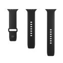 Puro "ICON" Silicone watchband forApple Watch 38-40-41mm, black