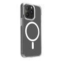 Puro ''LITE MAG'' TPU case with integrated magnets for iPhone 15 Pro, transparent