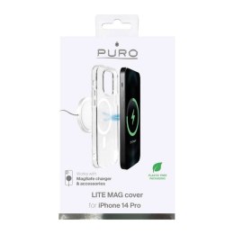 Puro ''LITE MAG'' TPU case with integrated magnets for  iPhone 14 Pro, transparent